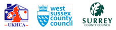 UKHCA, West Sussex County Council, Surrey County Council Identities